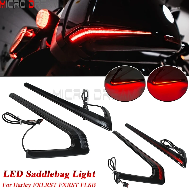 

Motorcycle Rear Saddlebag Turn Signal LED Light For Harley Softail Low Rider ST FXLRST 2022-24 FXRST 2022 Sport Glide FLSB 18-21