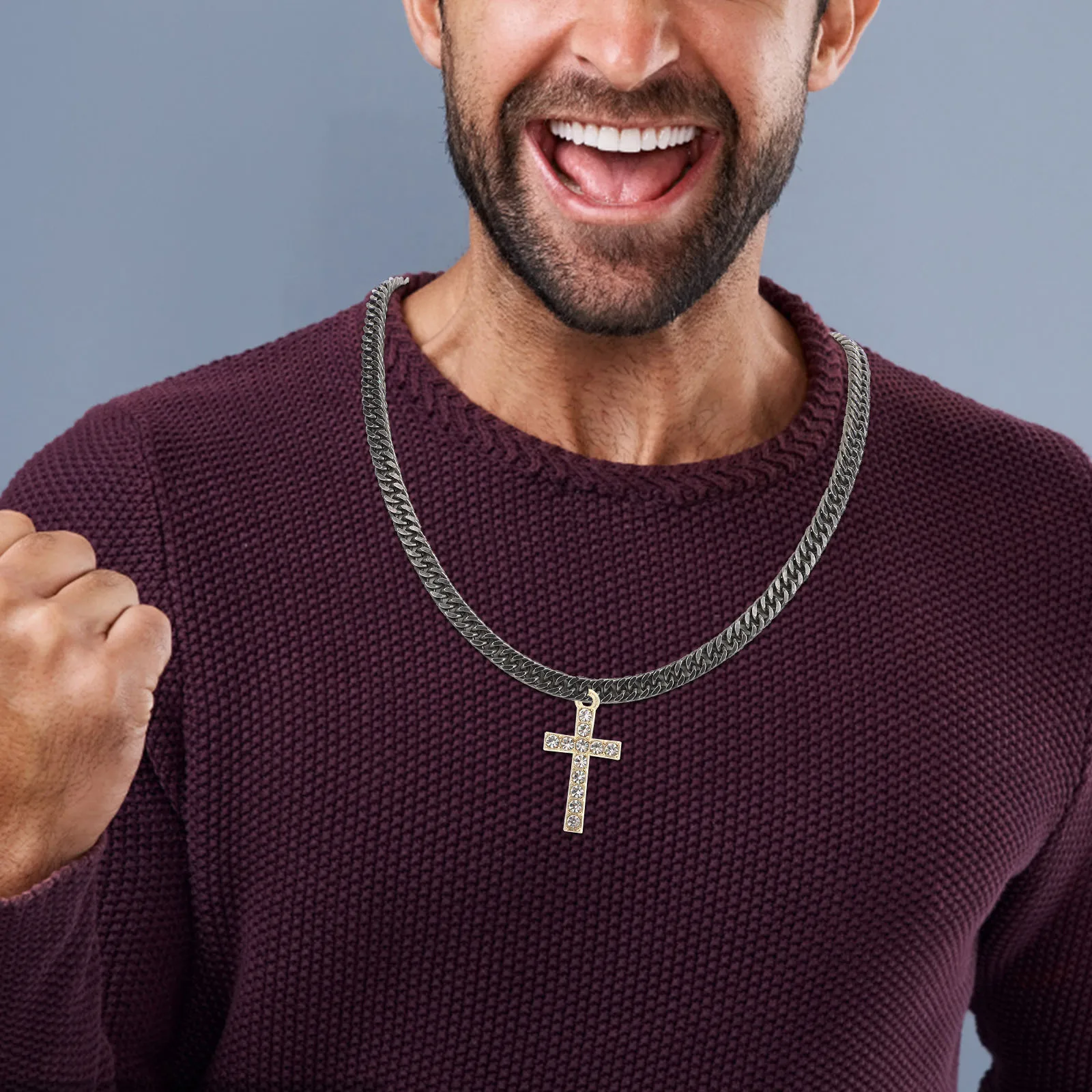 

10pcs Cross Pendants Alloy Bracelet Accessories Smooth No Burrs Religious Design Diy Necklace Wrist Chain Decor Pendant Craft