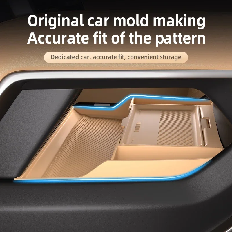 2025 For Formula Leopard 8 BYD Denza B8 Center Console Below Storage Box Central Control Organizer Mat Car Interior Silicone
