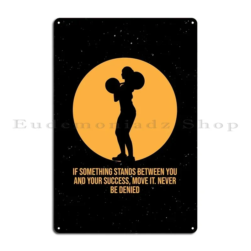Uplifting Kettlebell What Seems Impossible Today Bodybuilding Motivation Metal Pub Mural Decoration Kitchen Club Tin Sign Poster