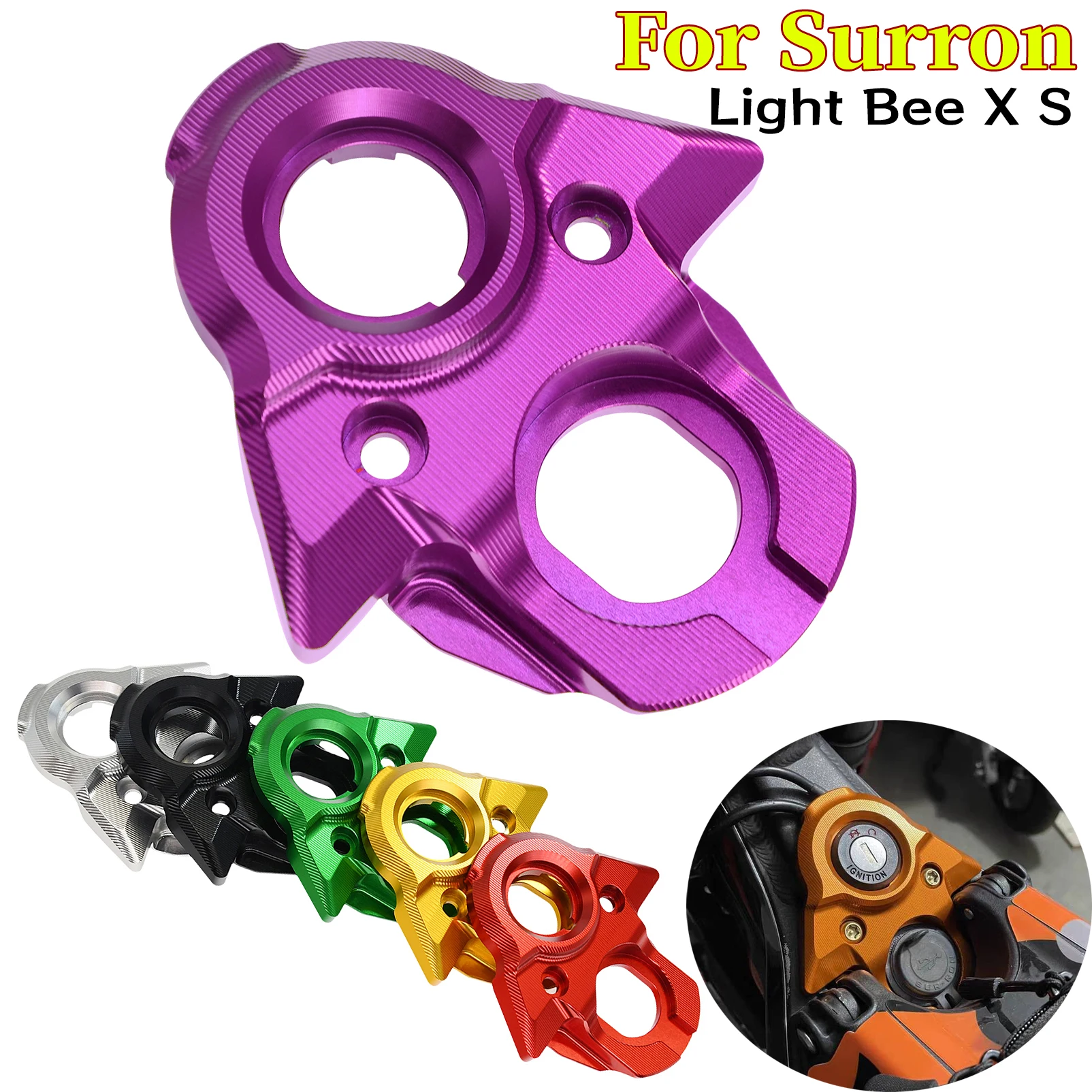 AliExpress XCMT For SURRON Light Bee X Central Control Decorative Cover Scooter Dirt Bike USB CNC SUR RON Key Plate