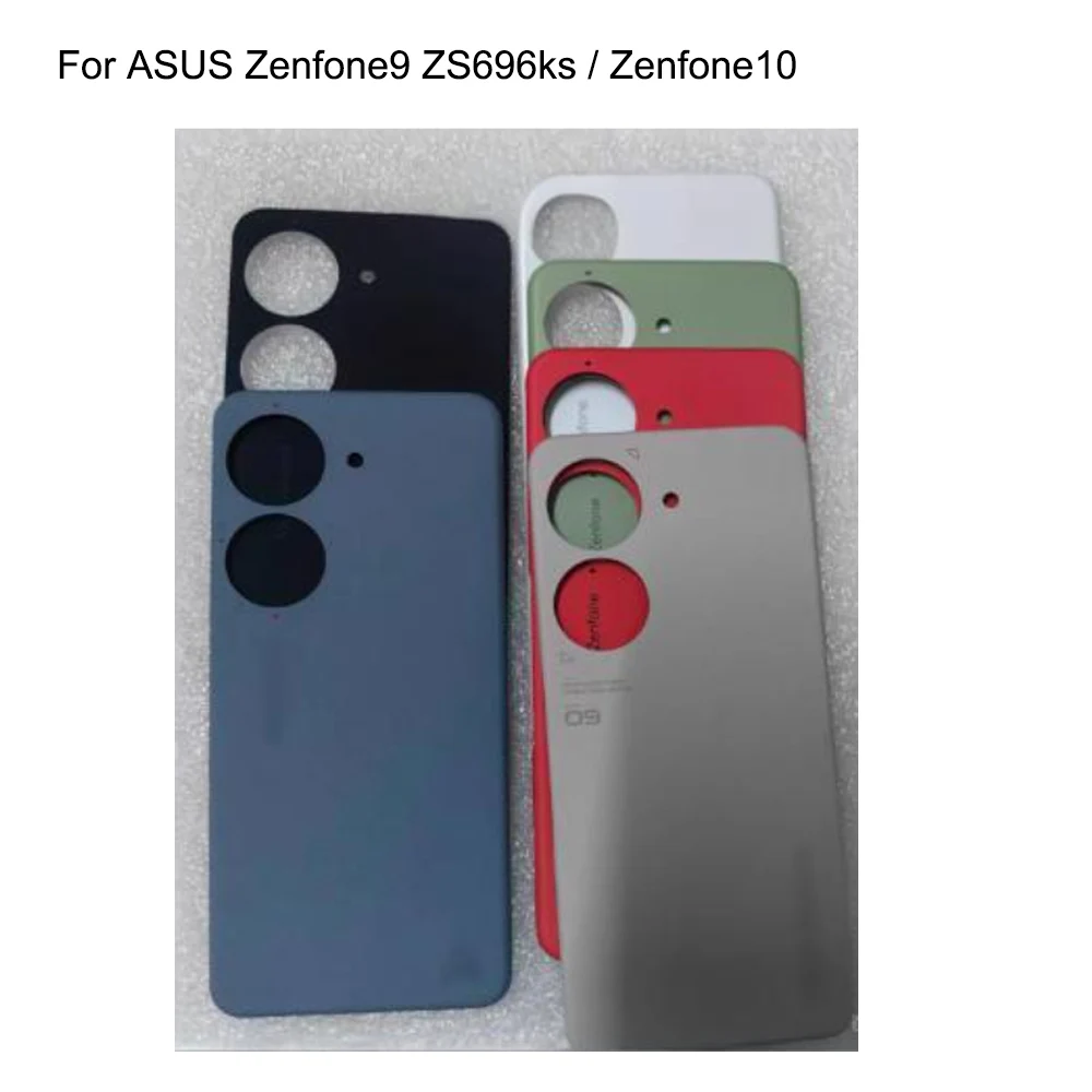 Carcasa Trasera de Repuesto para Batería 100% Nueva para ASUS Zenfone9 ZS696ks, Tapa Trasera de Batería para ASUS Zenfone 10
