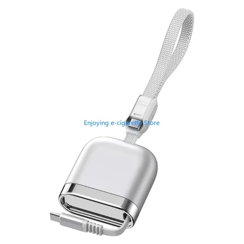 240W Type C to Type C Cable with Pull-Out Design, Storage Case, and 1.2 m Reach for Work Bags and Desk Use Daily Y4QF