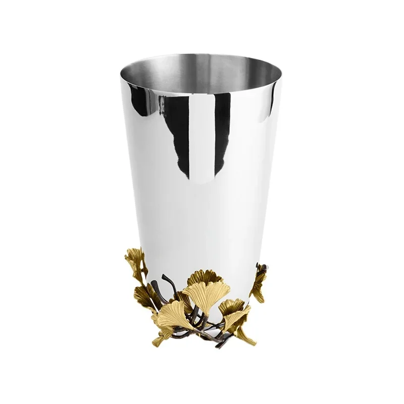 stainless steel vase ornament light luxury