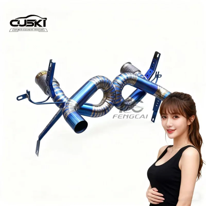 Customizable exhaust Titanium Alloy exhaust Muffle Exhaust Pipes System Catback for Lamborghini Huracan Evo 5.2L V10 2019+