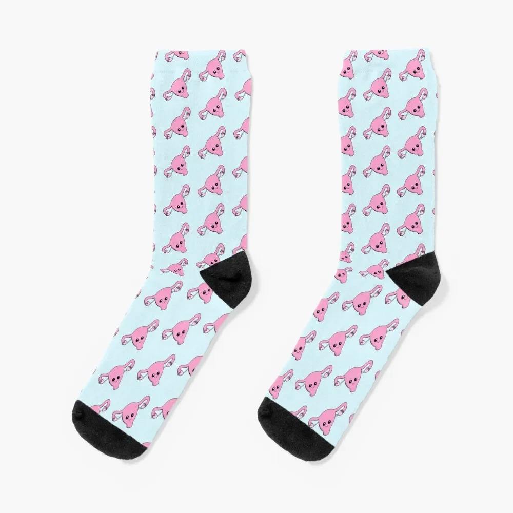 Chaussettes mignonnes Happy Uterus pour hommes et femmes, chaussettes Happy Floor