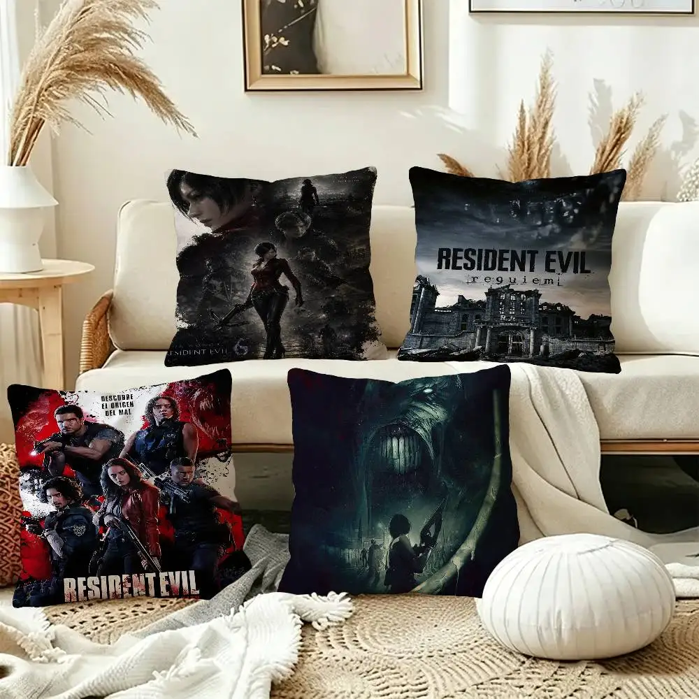 Game R-Resident Evil Cushion Cover Polyester Sofa Cushions Decorative Throw Pillows Home Decoration Pillowcover