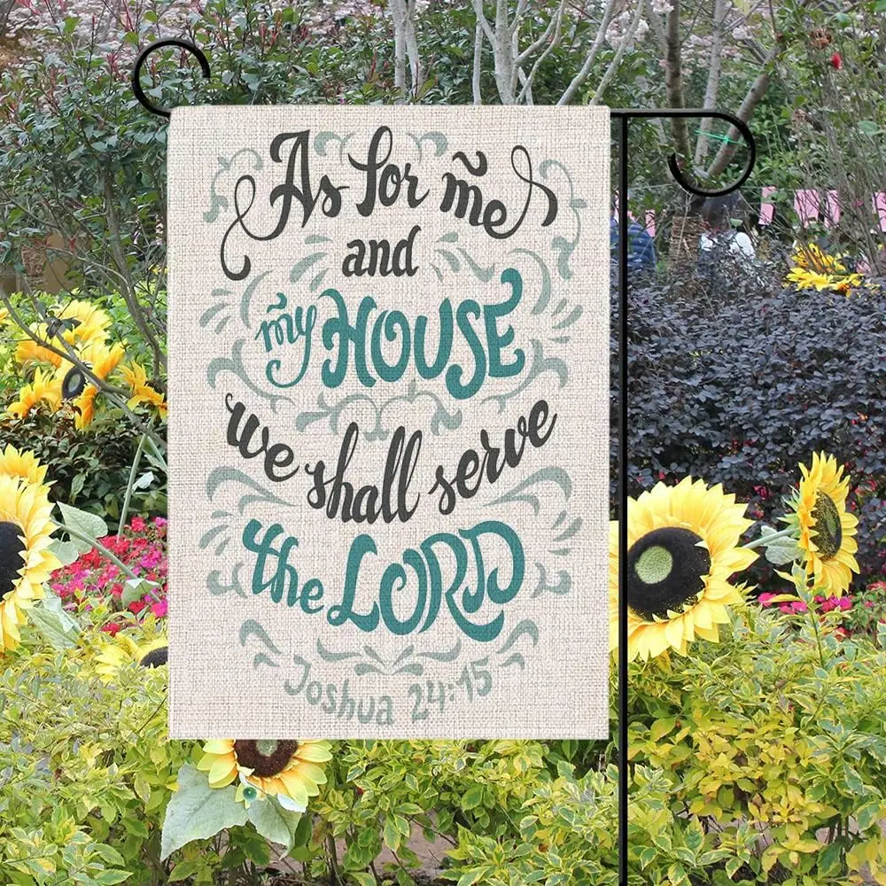 Garden Flag Quote Small Yard Flag 12X18 Inch Fade Resistant Double Sided Vertical Great For Holiday Outdoor Decoration As Fo uui