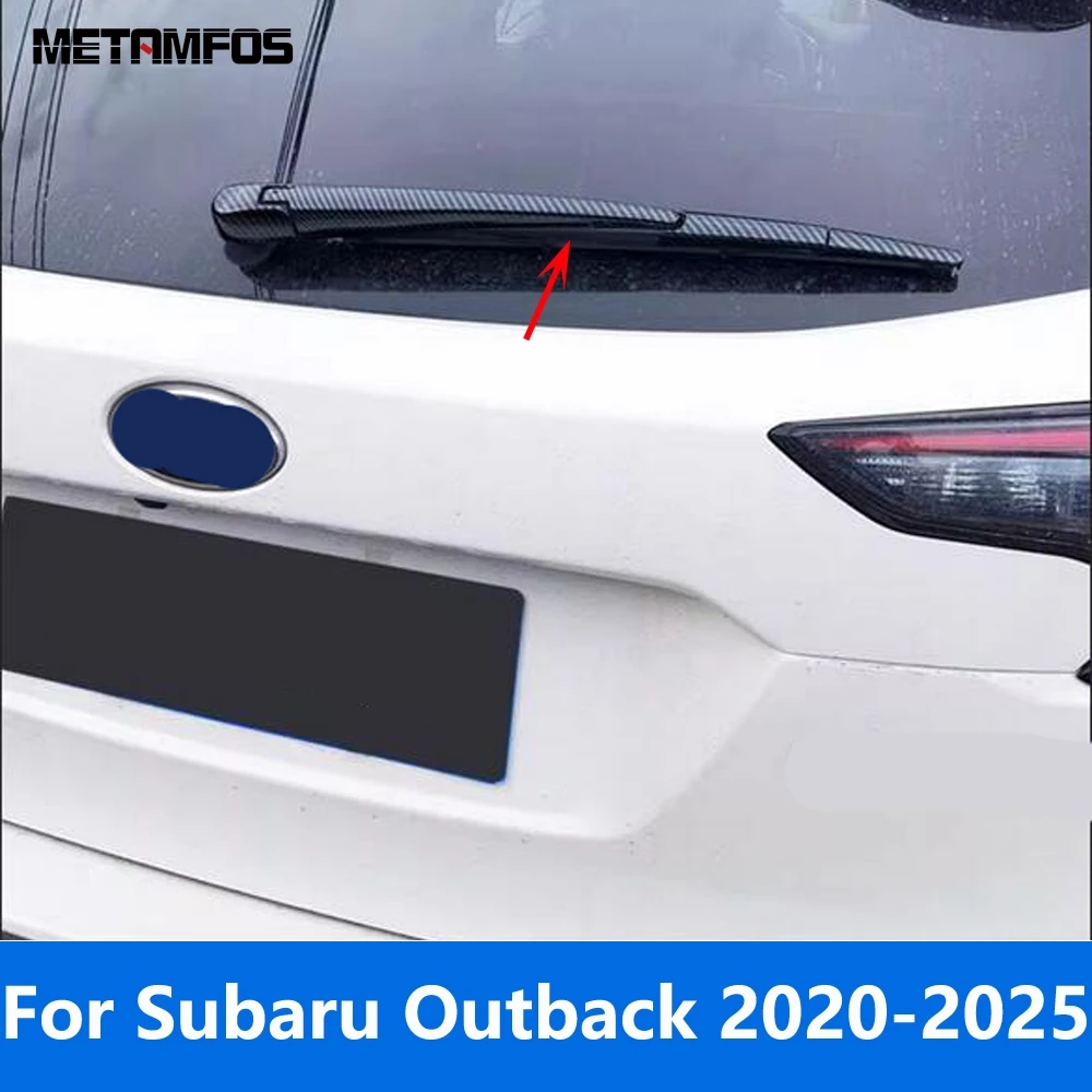 Rear Window Wiper Cover Trim For Subaru Outback 2020-2023 2024 2025 Chrome Windshield Wash Strip Trim Accessories Car Styling