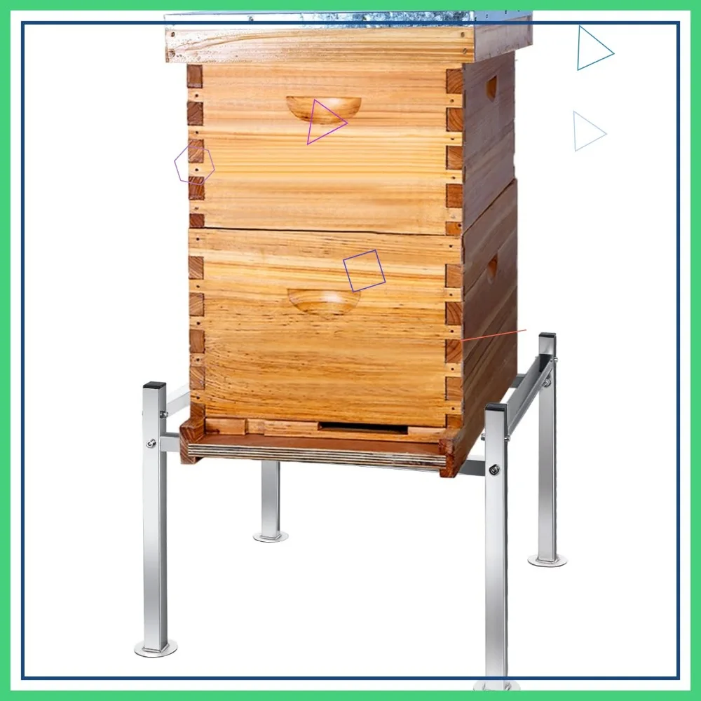 

Прочная металлическая подставка для улья на раме 8/10, фиксированная высота с круглым основанием, простая сборка (2 шт.)