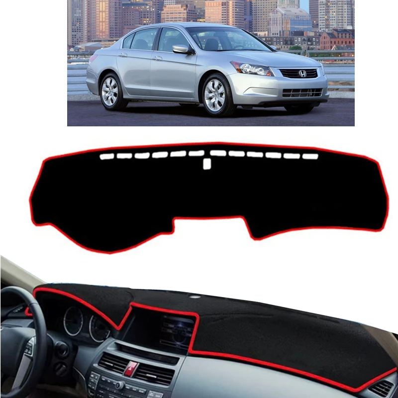 For Honda Accord 2008 2009 2010 2011 2012 Car Dashboard Cover Mat Pad Dashmat Interior Dash Sun Shade Carpet Cushion Accessories