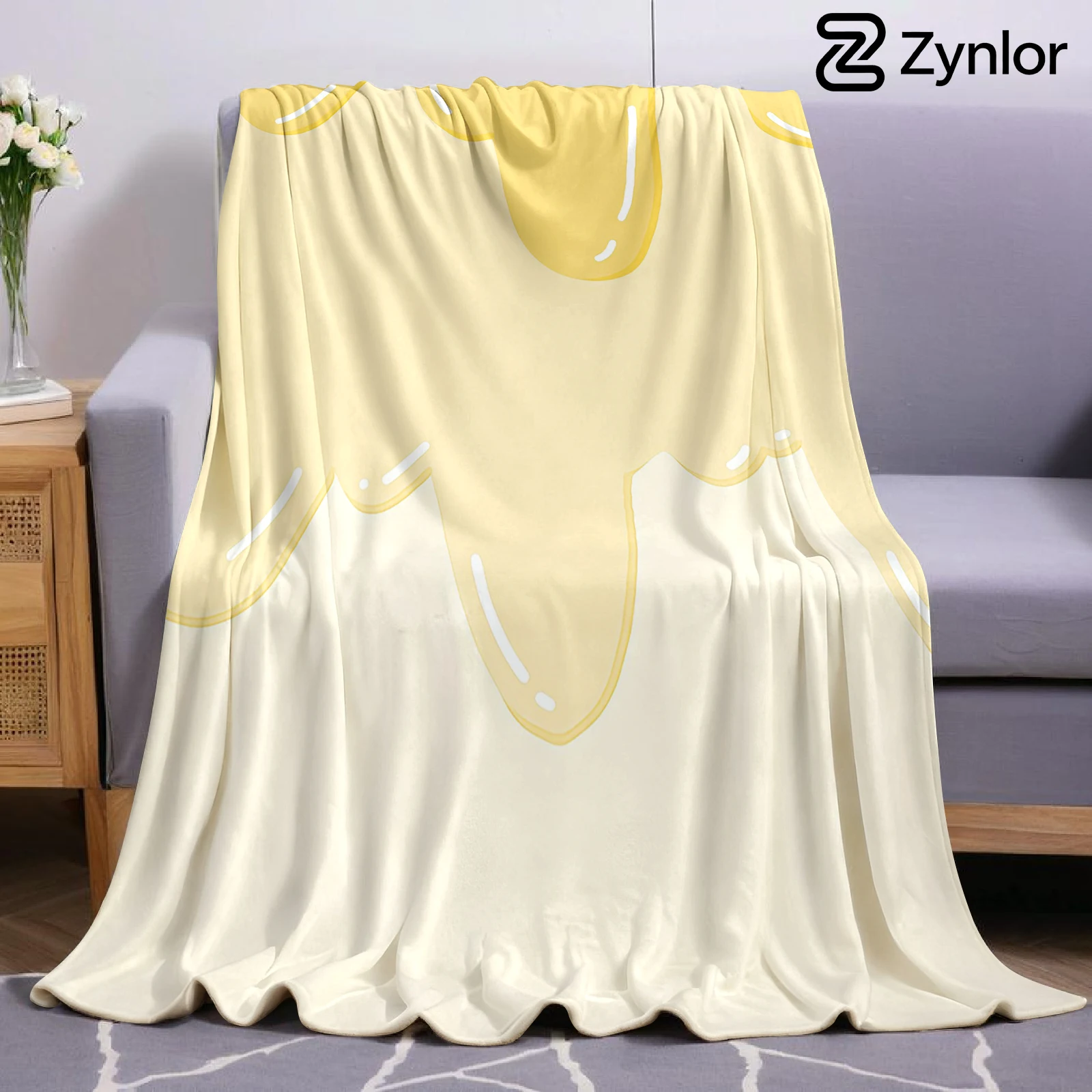 Drip Honey Lightweight Microfiber Soft Christmas Fleece Blanket Warm Cozy Throw for Bed Sofa Office Travel All Season
