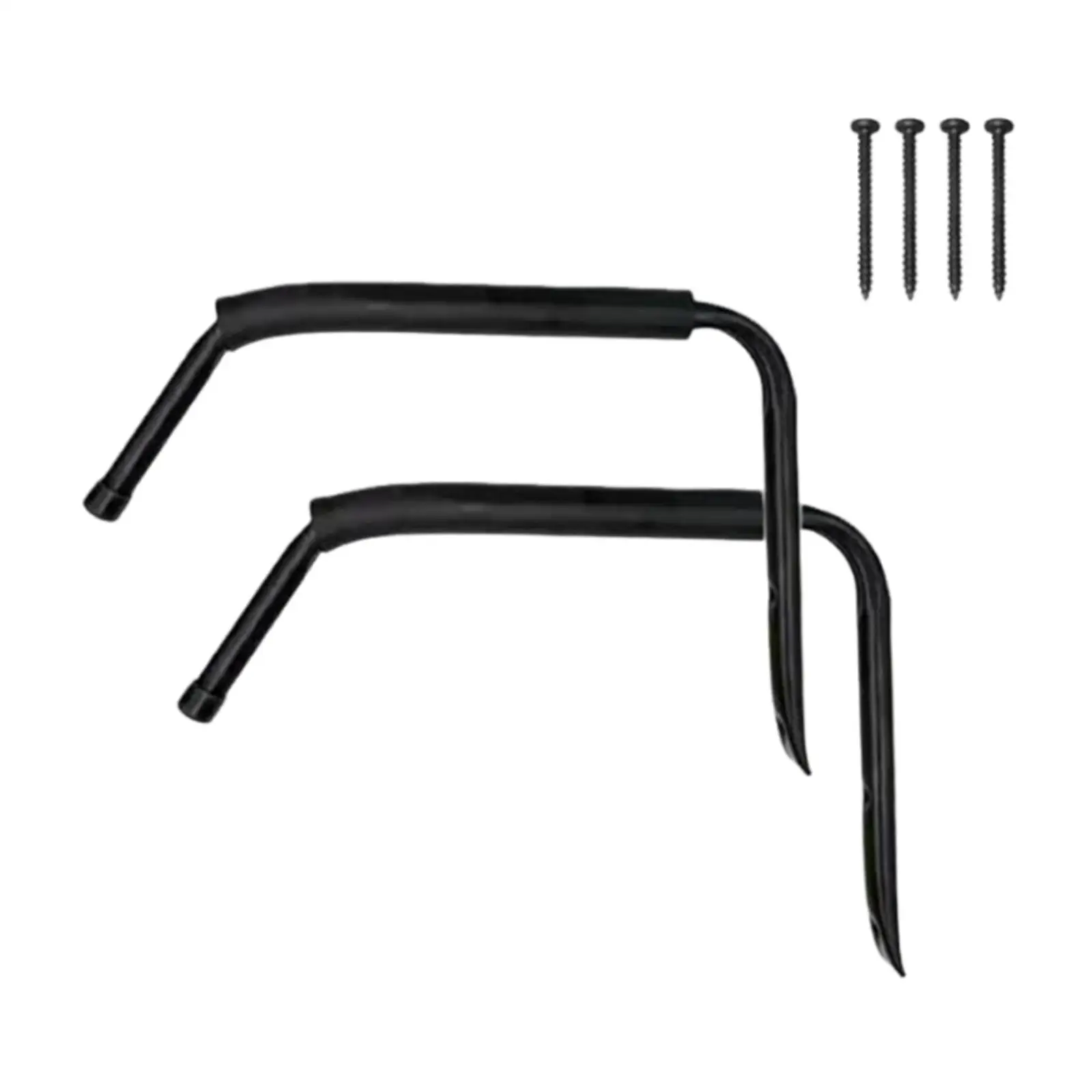 Heavy Duty Kayak Storage Rack Sleek Black Wall Mounted Holder Space Saving Design for Boat Accessories Storage
