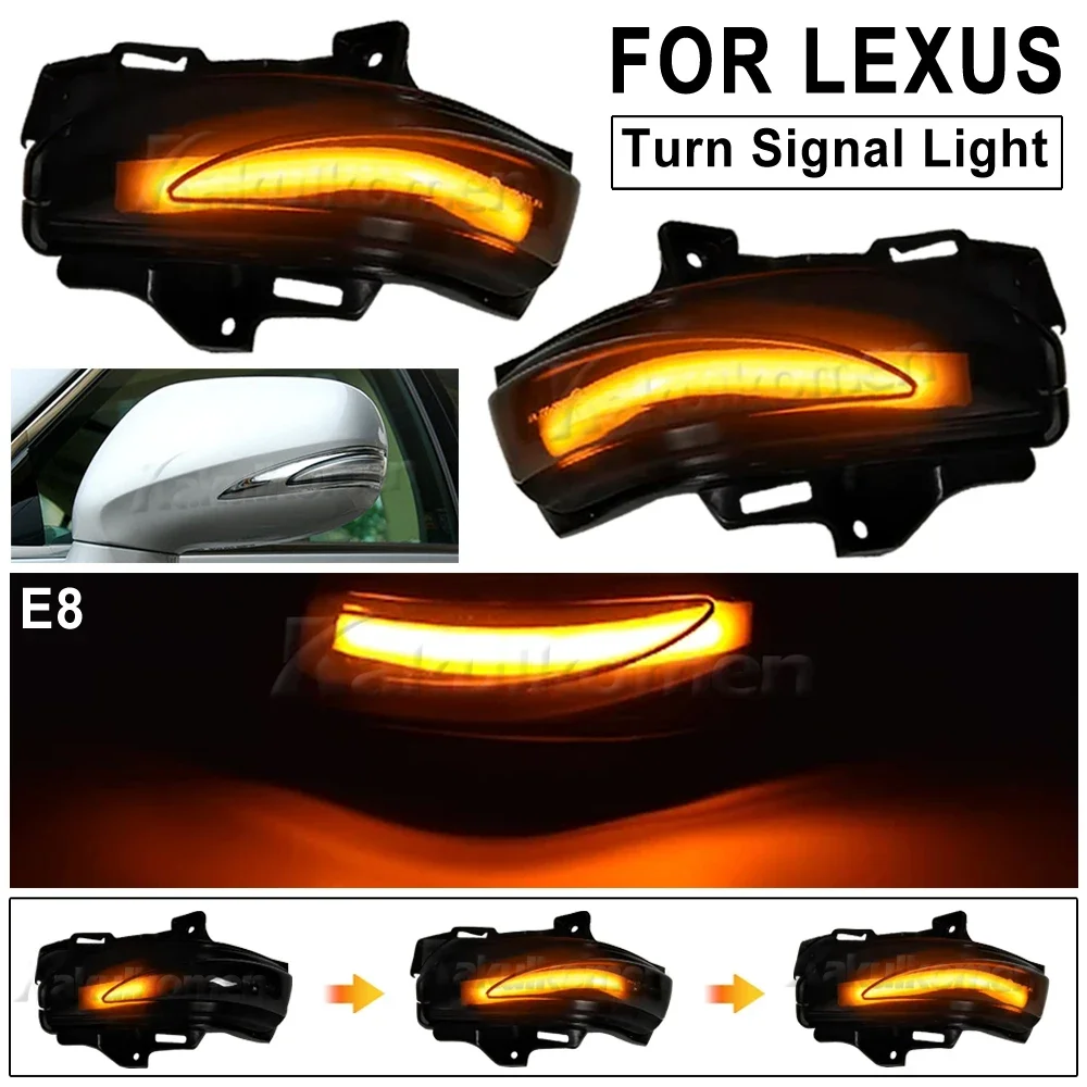 

2 шт. для Lexus ES240 IS300C IS250 250C LS460 LS460L, динамический Задний сигнал поворота, зеркальный индикатор с боковым крылом