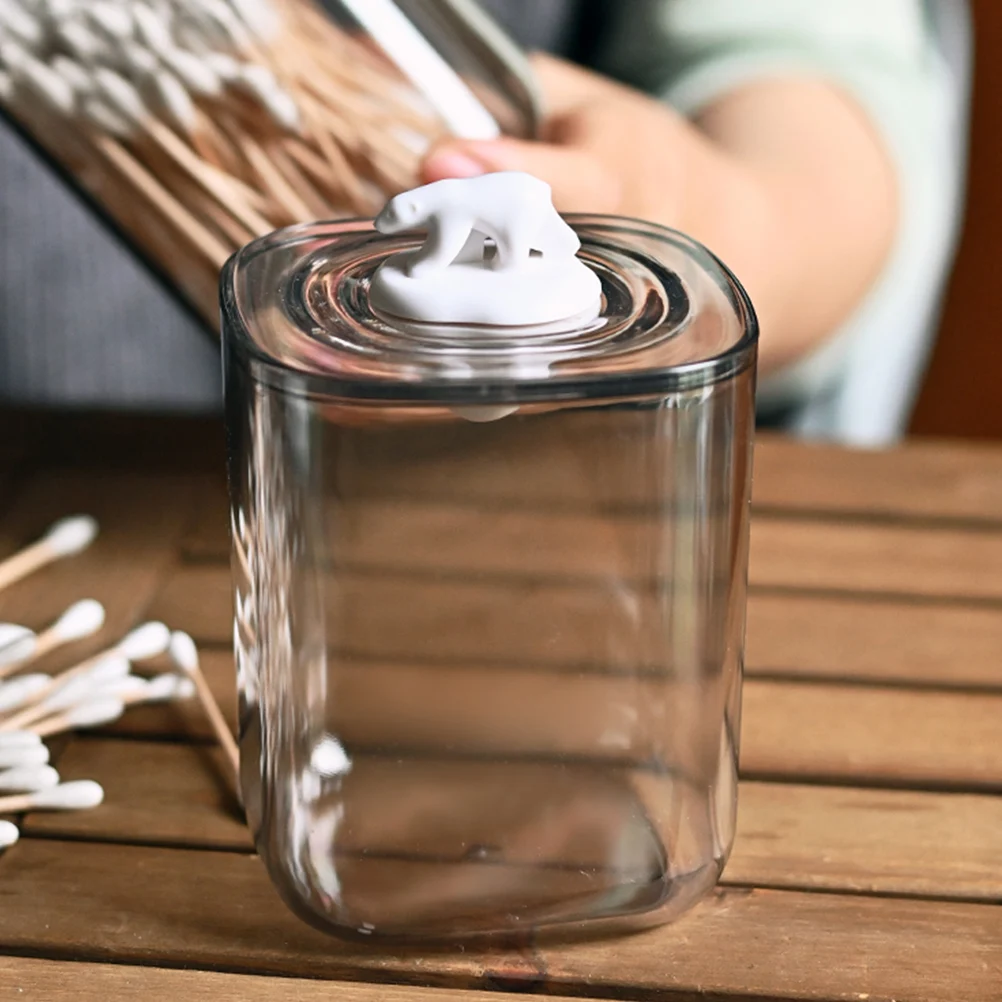 

Transparent Storage Box Multifunctional Toothpick Swab Case Clear Home Kitchen Bar Decor Practical Container Solution