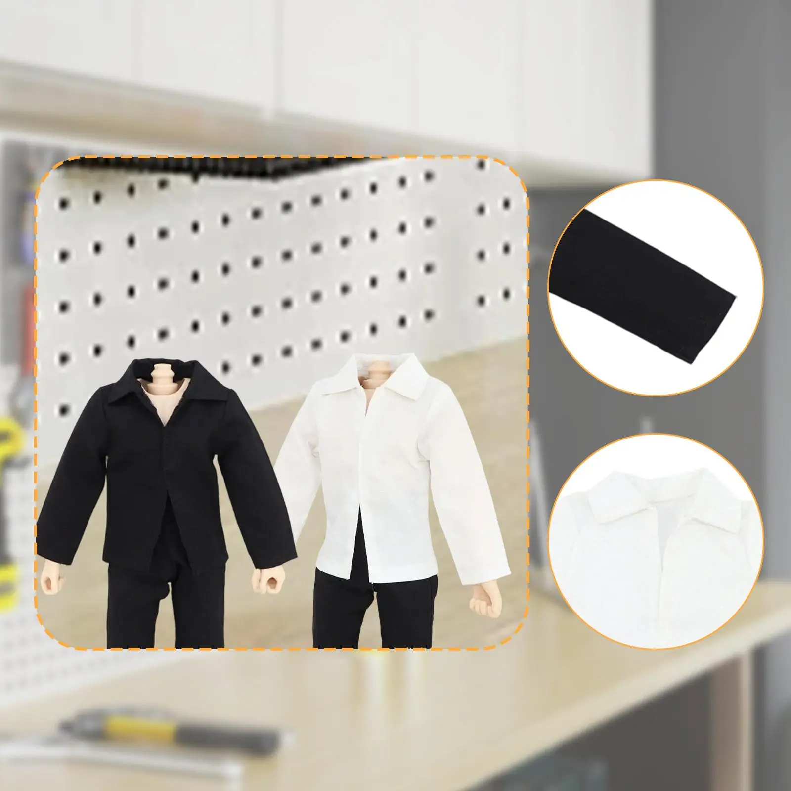 Miniature Male Doll Shirt 1/6 Action Figure Clothing Trendy Accessories for