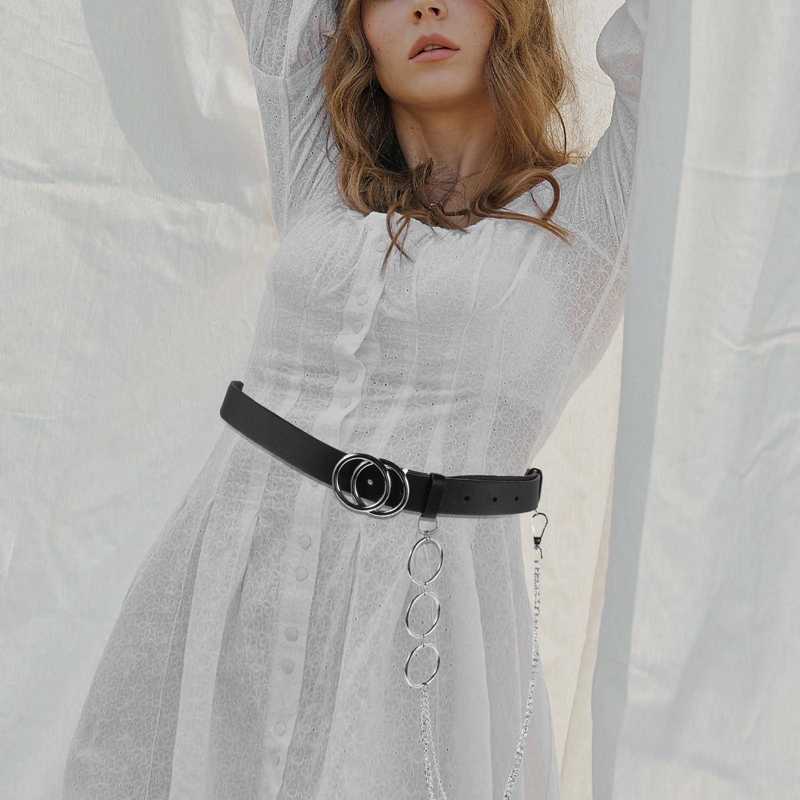 

Fashion Waist Belt Classic Stylish Buckle Slim Adjustable Casual Elegant Accessory for Women Men Trendy Look