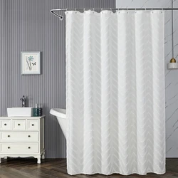 Bohemian Style 3-Dimensional Floral Shower Curtain Polyester Waterproof Shower Curtain Mildew Resistant Bathroom Shower Curtain