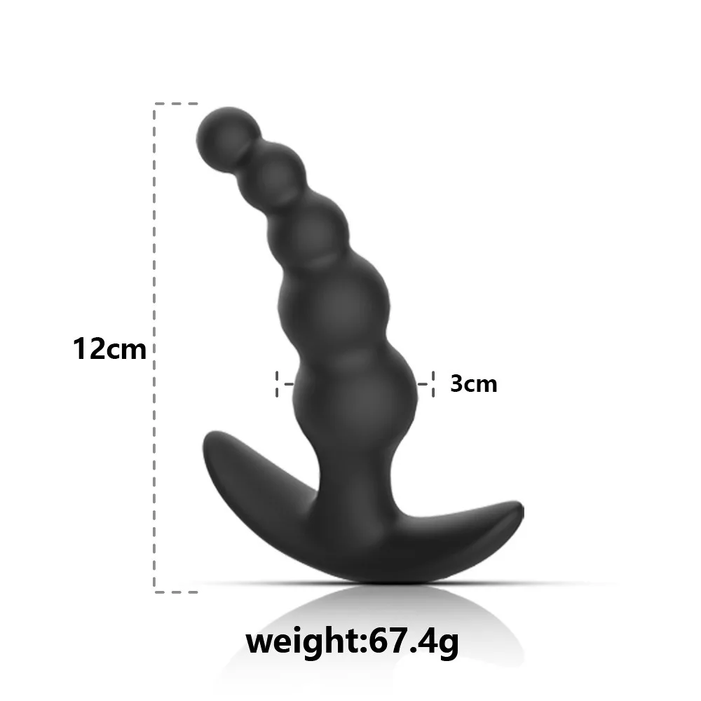 Popular Wulianzhu wireless APP remote control silicone backyard beads anal plug couple adult sex toys 5