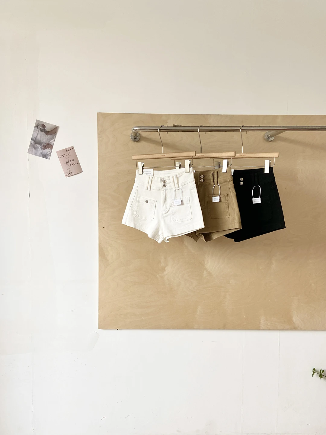 

High Waist Slim Fit Denim Shorts Women's Commuter Style Spring Summer New Korean Version Simple Match A-Line Pants