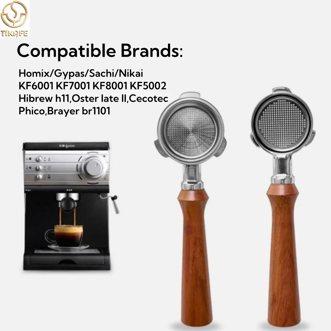 51mm Coffee Filter Bottomless Naked Portafilter For Homix Hibrew h11 Oster Cecotec Phico Brayer br1101 Espresso Machine