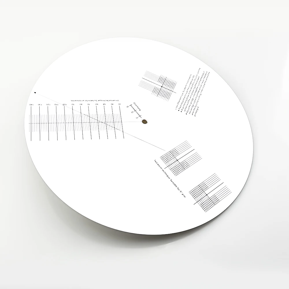 Winylowa płyta długogrająca kalibracja Pickup odległość miernik kątomierz narzędzie do regulacji linijka regulacja płytka obrotowa gramofon