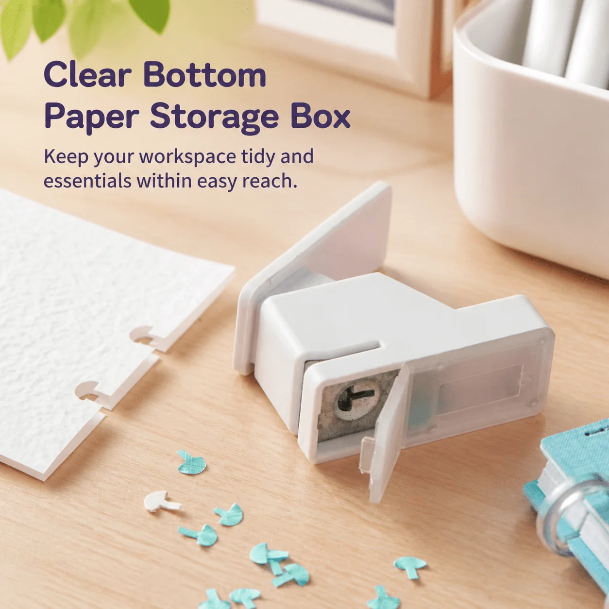 Mushroom Hole Single Paper Punch, Mini Portable Mushroom Shape Puncher for Discbound Notebook Craft School Office Stationery