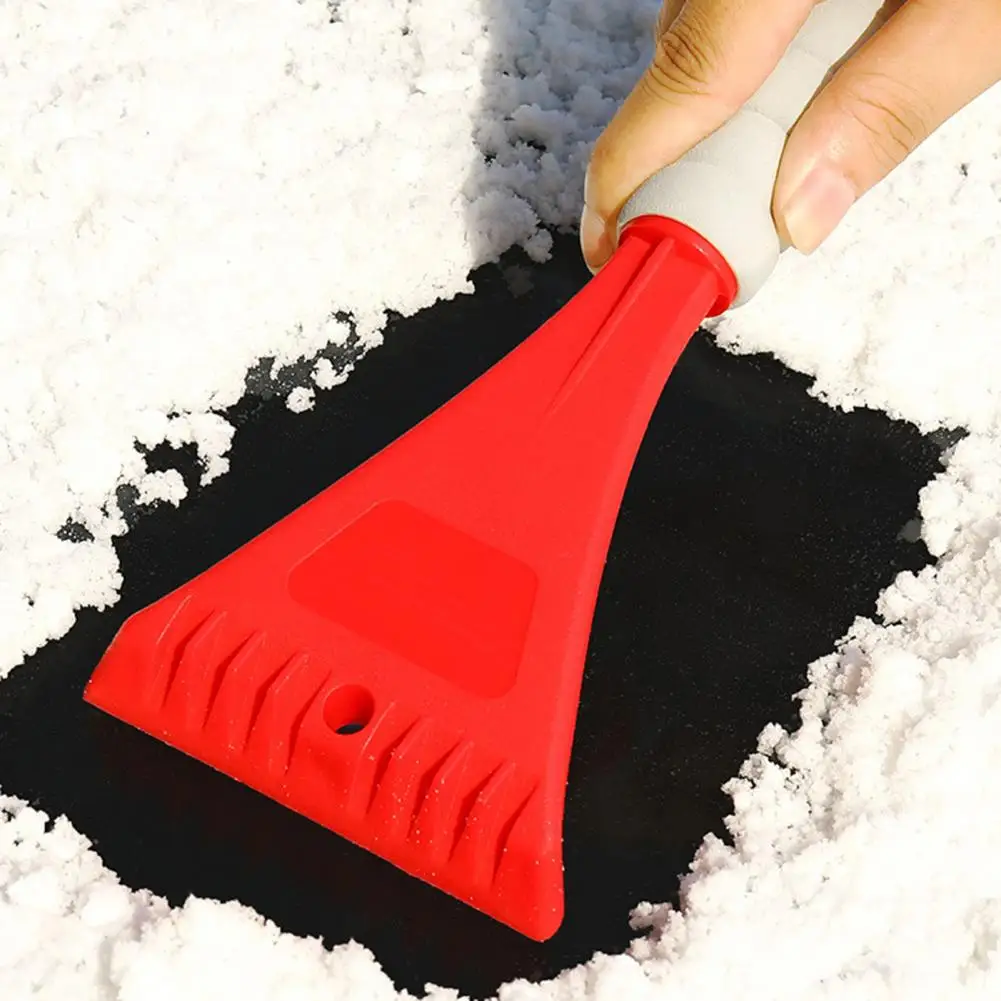 

Auto Snow Shovel Heavy-duty Car Ice Scraper with Hangable Anti-slip Handle Multifunctional Mini Tool for Windshield Defrost Snow