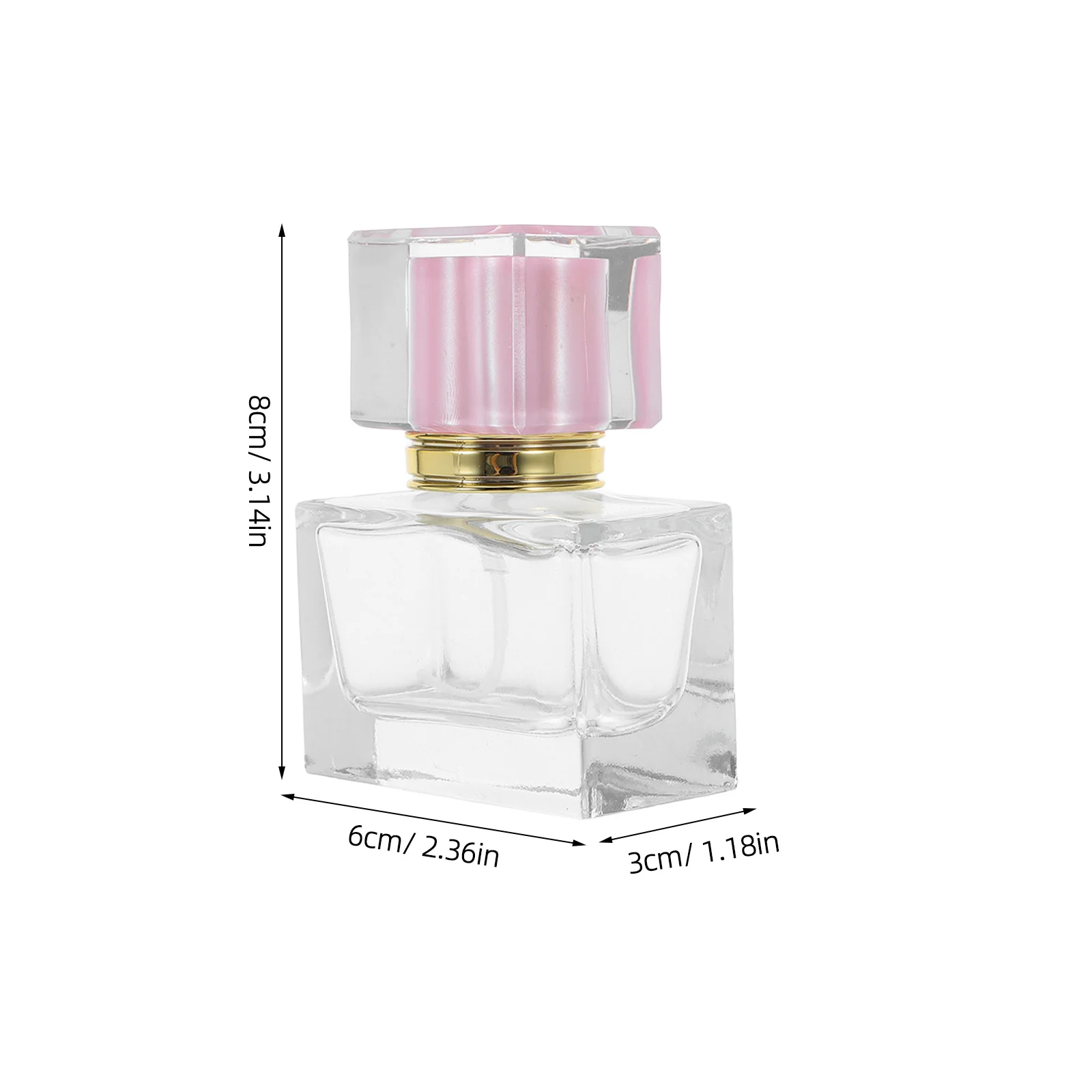 3 قطعة زجاجات عطر زجاجية فاخرة فارغة قابلة لإعادة الملء 30 مللي حاوية رذاذ للسفر موزع عطر مدمج شفاف للركوب #3