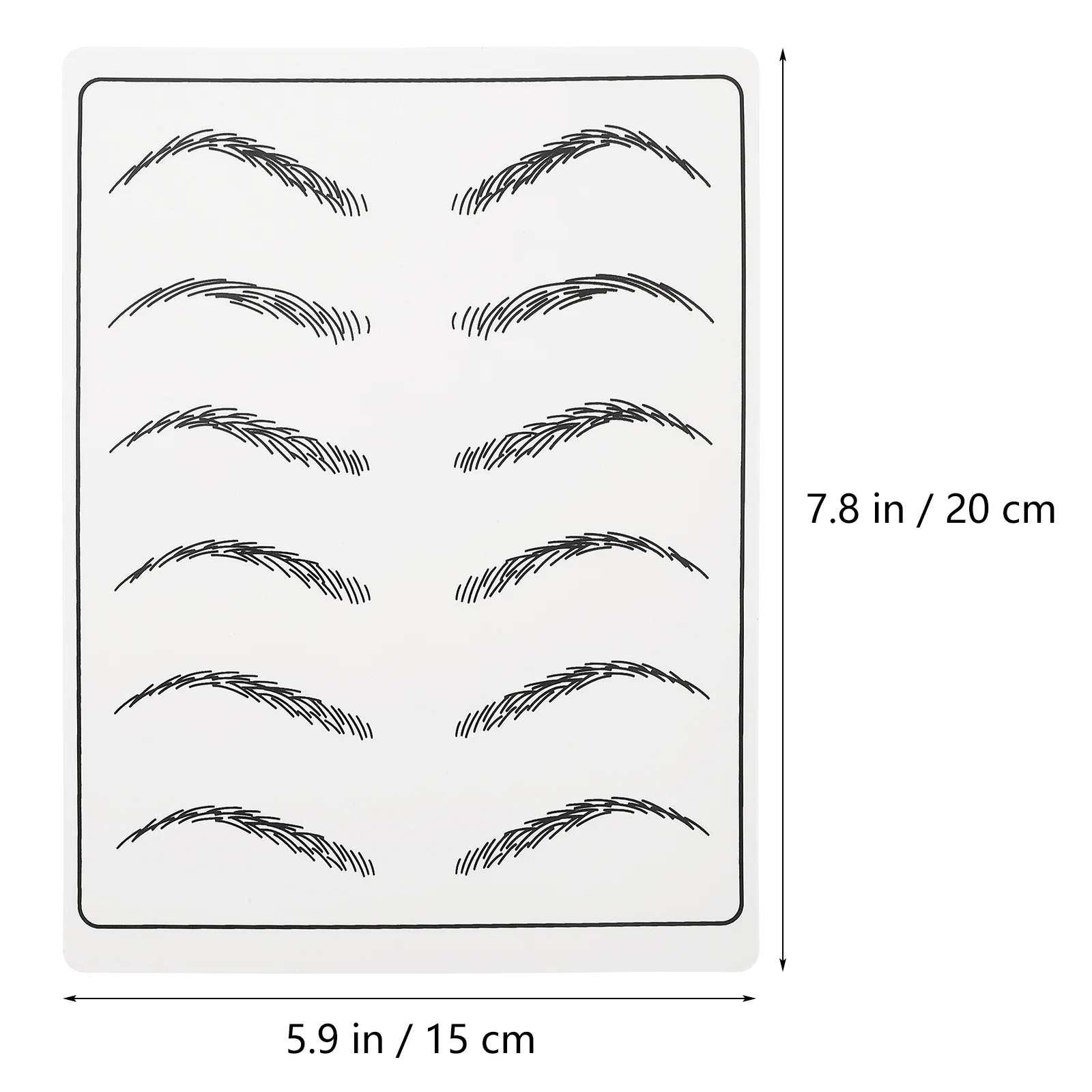 

6Pcs Microblading Practice Skin Double Sided Rubber Fake Skin Durable Elastic Makeup Training Tool Beginner