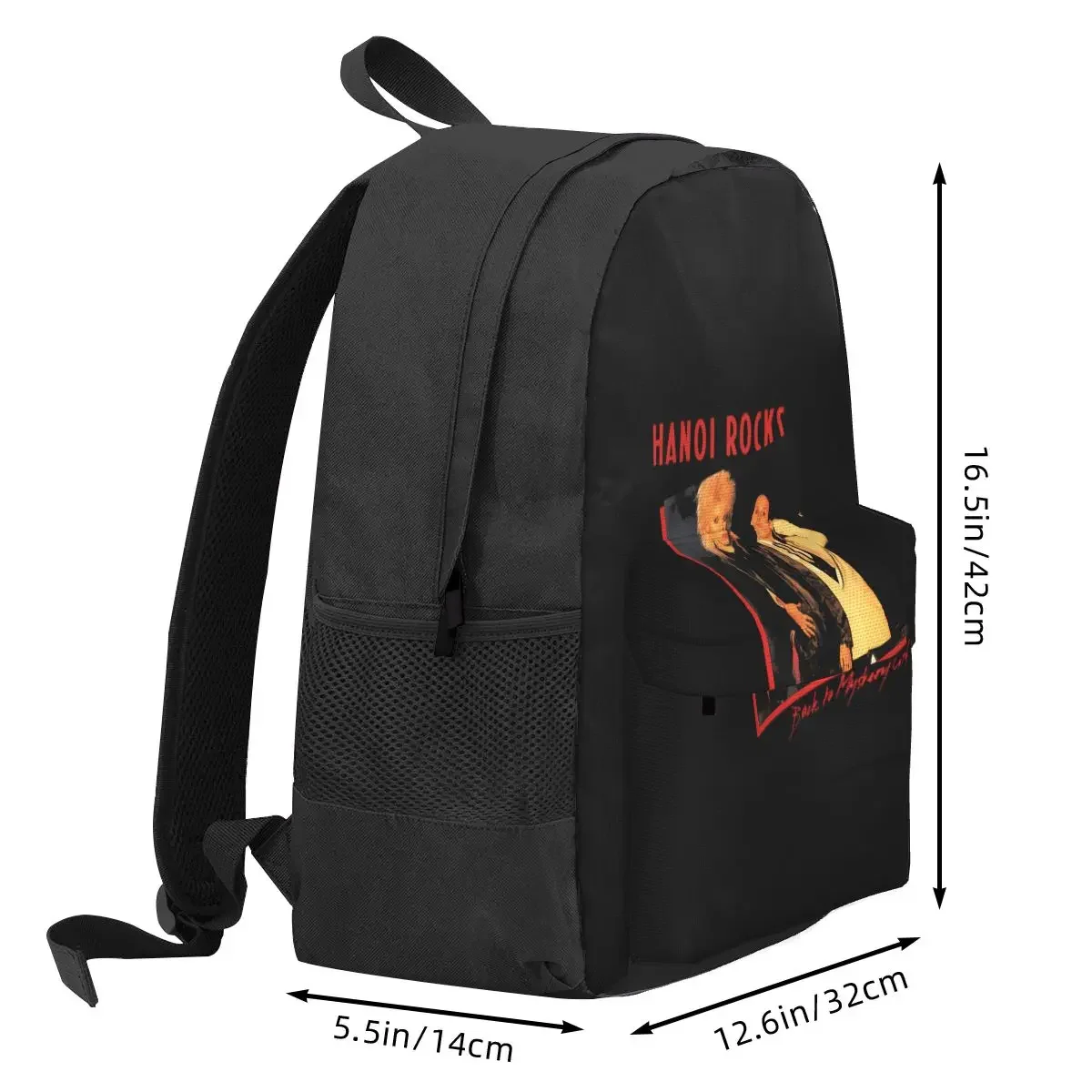Hanoi Rocks Backpack Hot Sale Daypack Large Capacity Boys Girls BookBag School Bag Shoulder Bags for Men Women