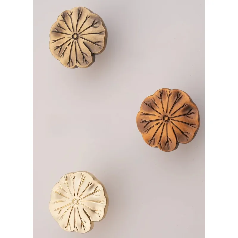 Lotus leaf cupboard door cupboard handle