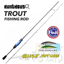 HUNTHOUSE Trout Fishing Rod UL Fuji Spinning & Casting Rod Jigging Rods Ultra Light 1.68m &1.80m Carbon Sic Guide 1.1mm Top