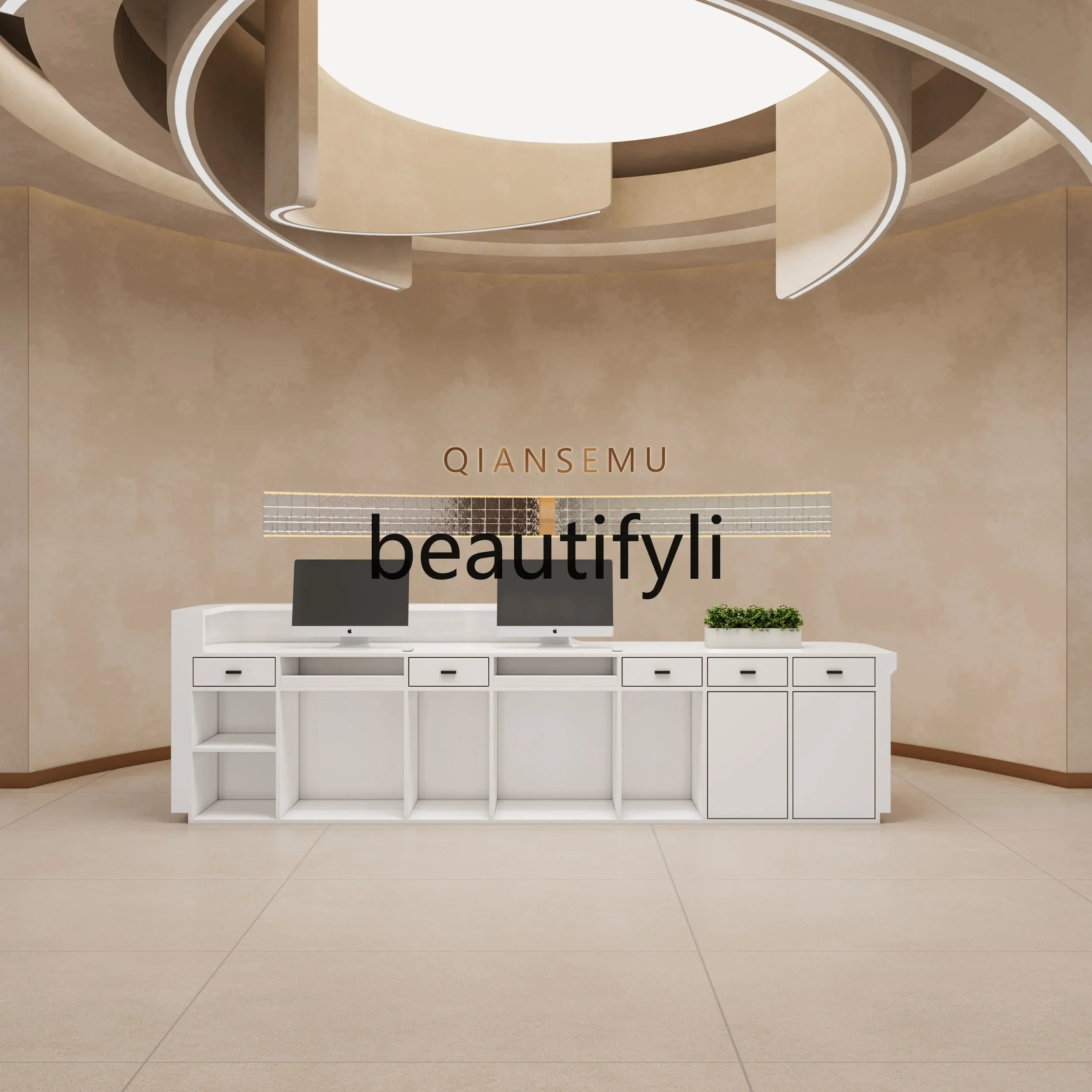 25LD Beauty salon, reception desk Education and training institution Company bar table Painting clothing store checkout page