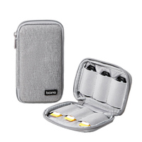 USB Drive Bags Boona Oxford Gray Black USB Flash Drive Storage Organizer Bags Simple USB Key Pouch Travel Tech Bag Organizador