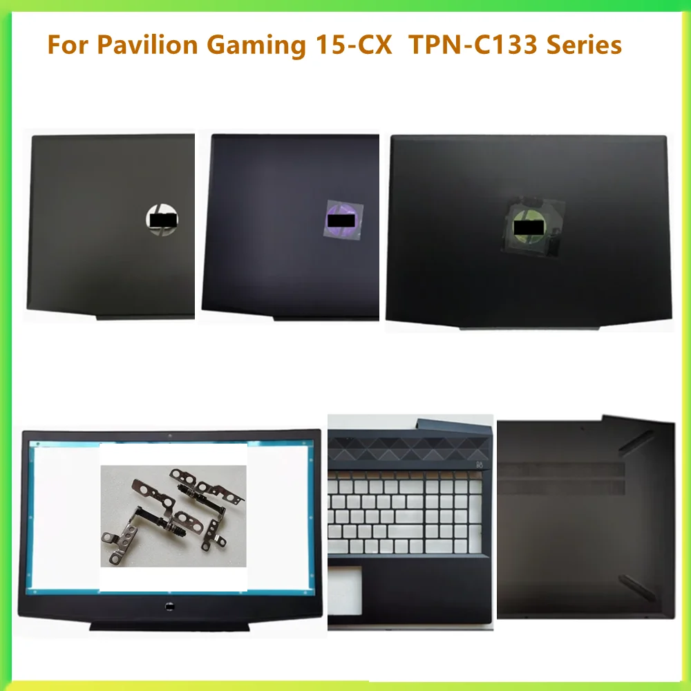 

New Laptop LCD Back Bezel Front Frame Top Palmrest Upper Bottom Cover Case For HP Pavilion Gaming 15-CX TPN-C133 Shell