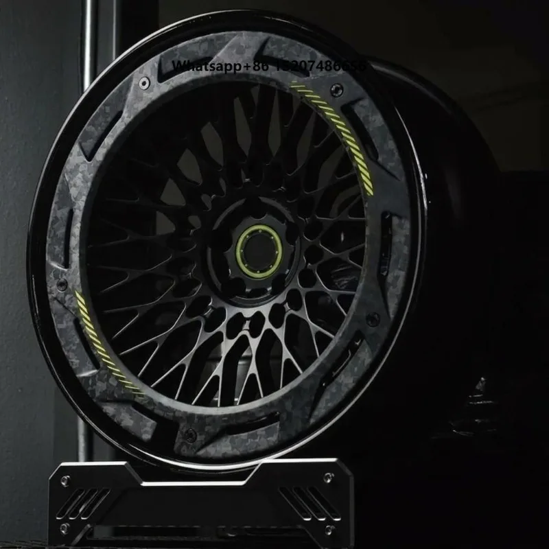 Carbon Fiber Sports Car 19 20 21 22 24 Inch Wheels Customized Alloy 5x114.3 5x112 5x130 Car Wheels for
