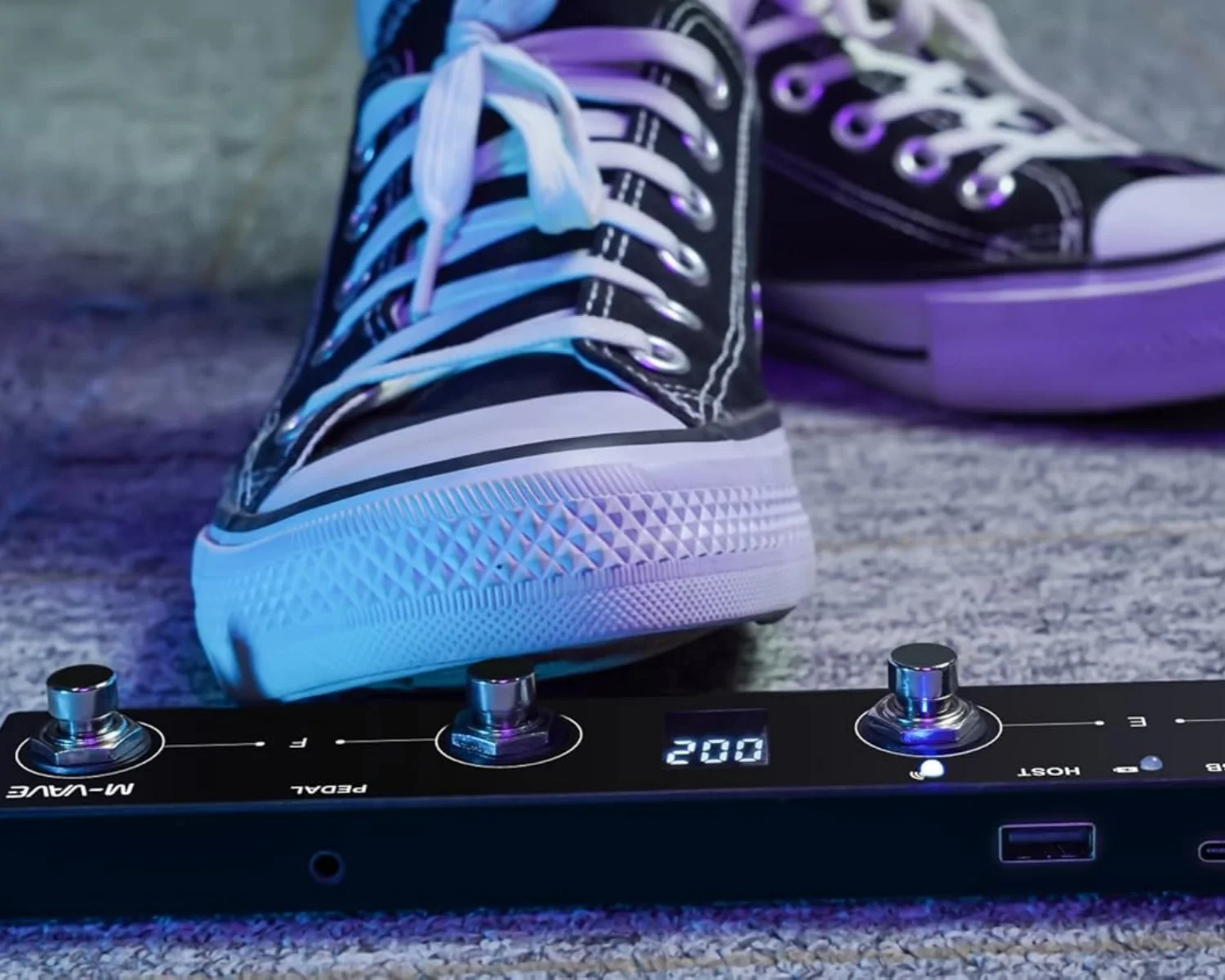 M-VAVE 초콜릿 플러스 프로그래밍 가능 MIDI 컨트롤러 4 버튼 풋스위치 지원 호스트 USB MIDI 컨트롤, 무선 미디 어댑터