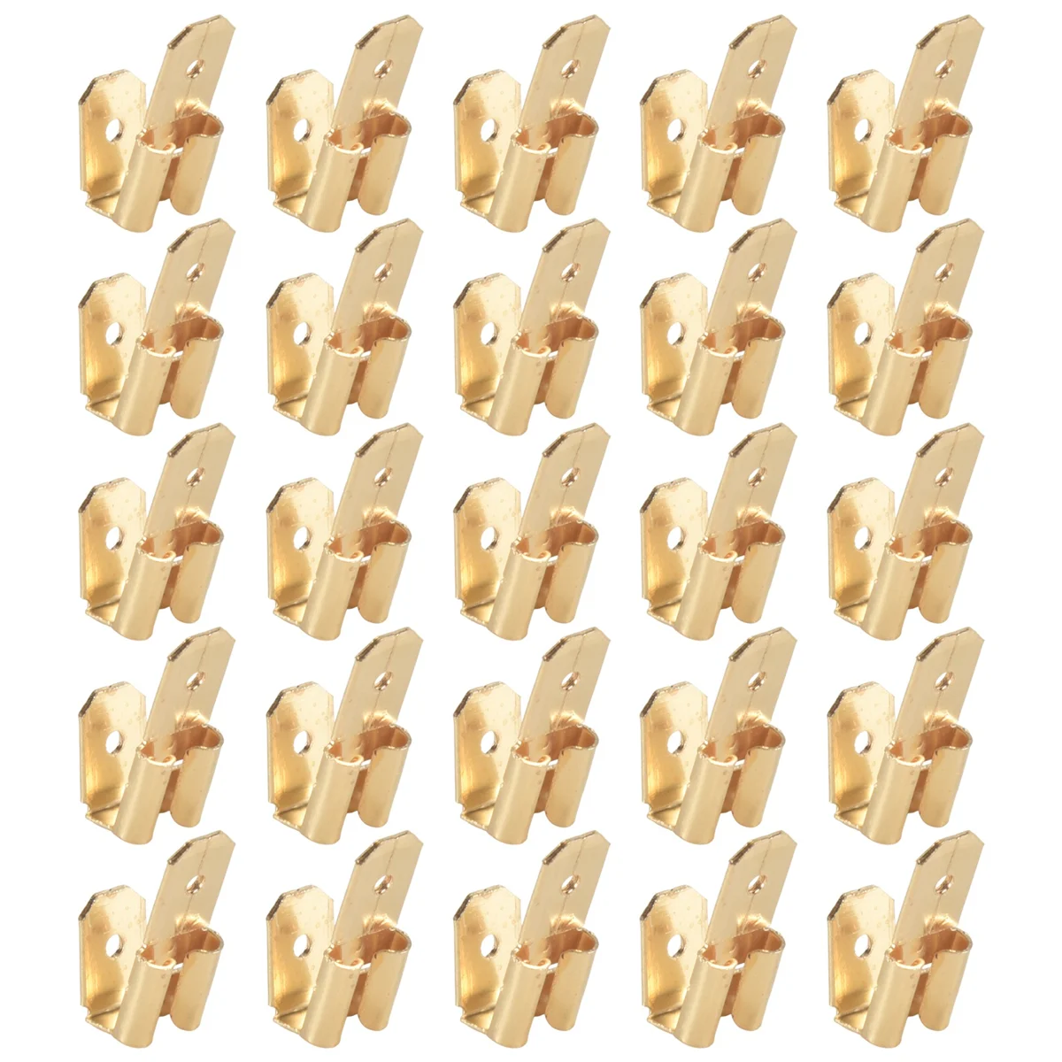 

B24A 25 шт. лопаточные разъемы Piggyback, 3-контактный адаптер, латунные быстроразъемные разъемы с двойным разъемом «папа-мама»