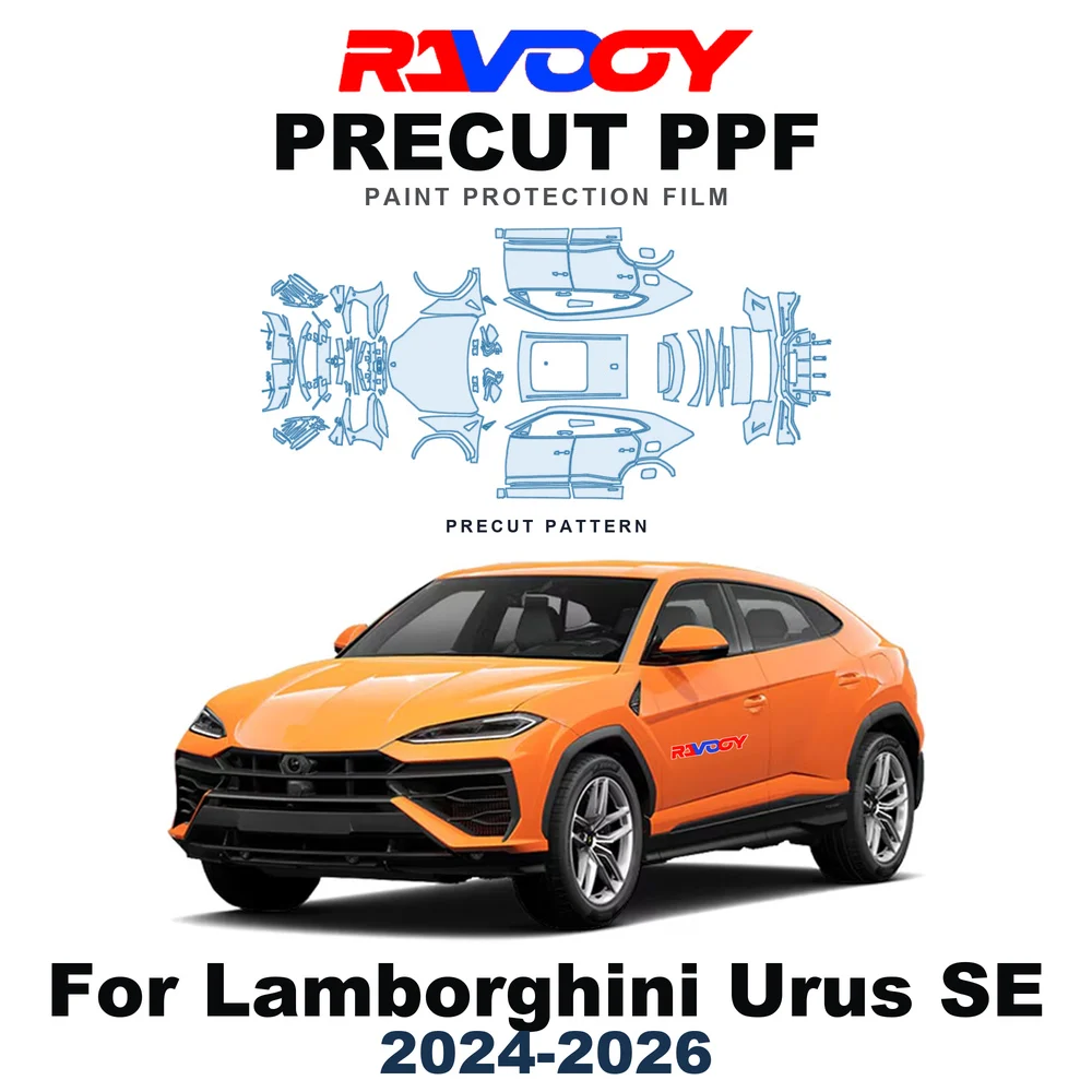 Precut PPF For Lamborghini Urus SE 2024-2026 8.5mil TPU Paint Protection Film Hood Bonnet Bumper Headlight Self-Healing Fenders