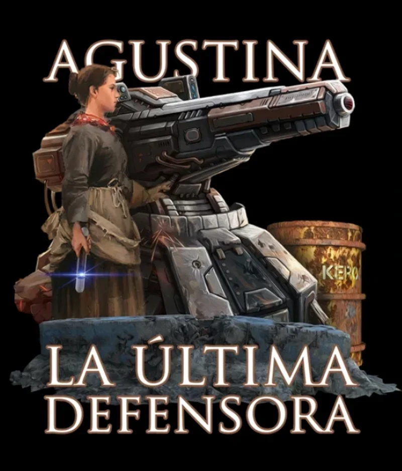 Camiseta del ejército español Agustina De Aragon 100% algodón cuello redondo verano manga corta Casual camiseta para hombre talla S-3XL