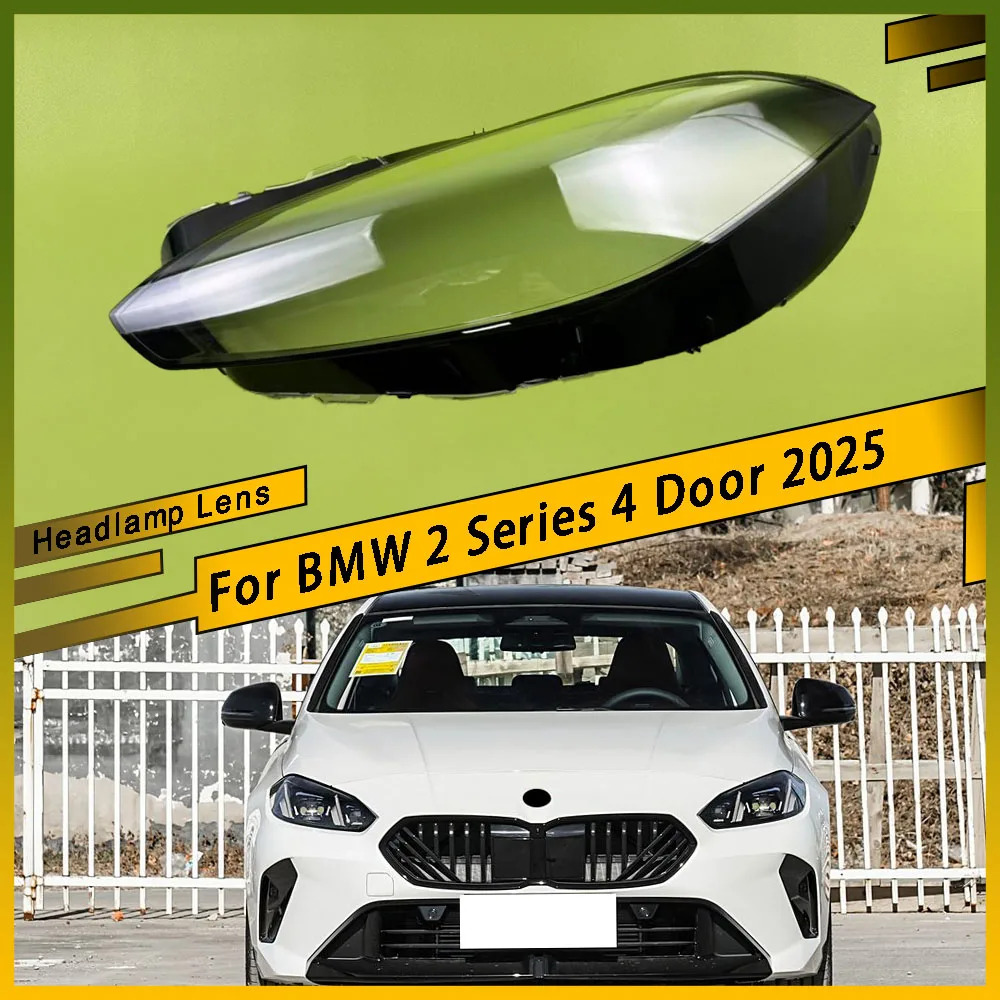 

For BMW 2 Series 4 Door 2025 Auto Light Caps Car Headlamp Cover Transparent Lampshade Headlight Shell Replace Original Lens