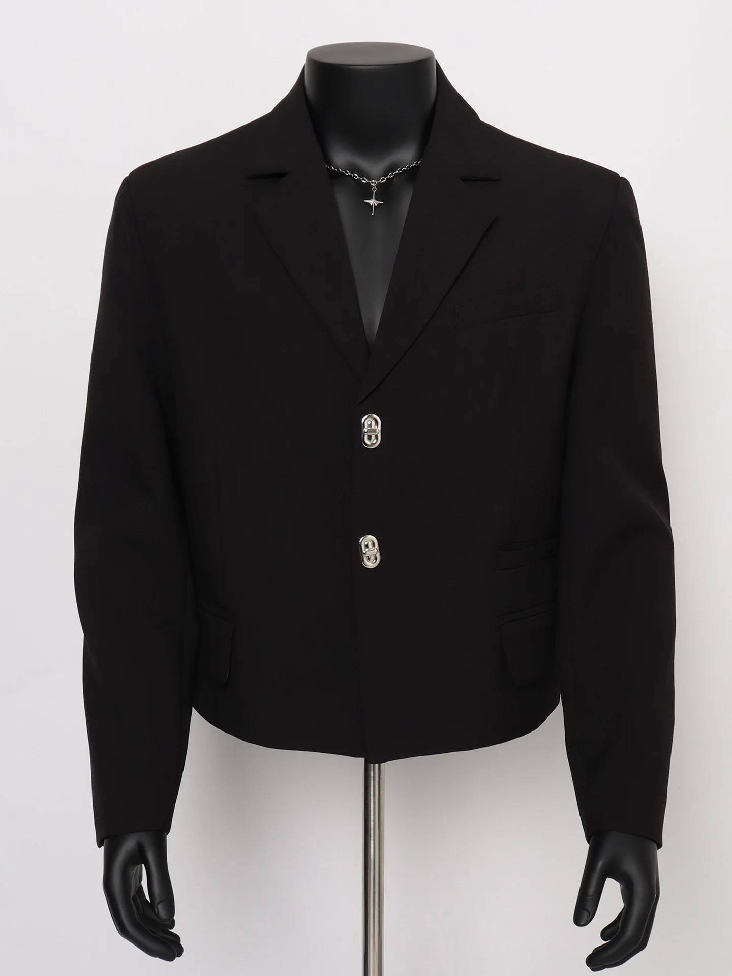 

Bla ort Casual Men's Suit Jaet Simple Design Single Button oulder Pad Small Western Sle Loose Fit Youth Trend