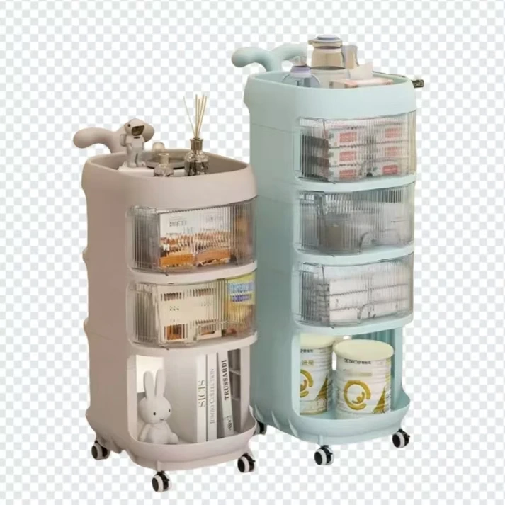 

Хранение продуктов по уходу за ребенком, вращающаяся мобильная стойка, съемный детский ящик, тележка для хранения, стеллаж для хранения коляски, кита