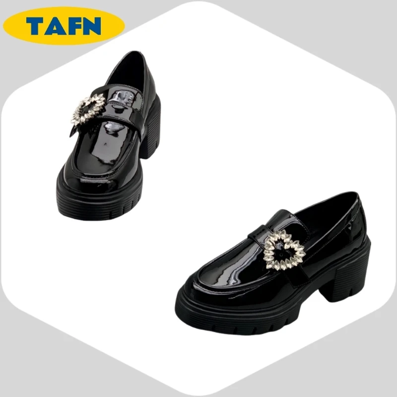 الحب الانزلاق على نمط الملمس المتقدم العصرية منصة مريحة 2 500 مباراة لطيفة أحذية من الجلد الصغيرة مزاجه A40205 #6