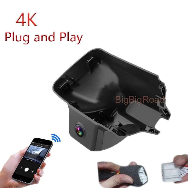 4K Plug And Play For Wuling Baojun Yueye Yep 2023 2024 Car Video Recorder Wifi DVR Dash Camera FHD 2160P Wide Angle Night Vision