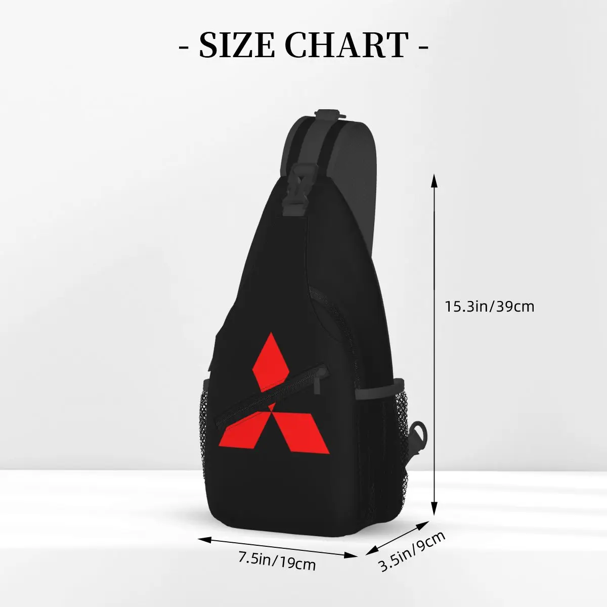 M-Mitsubishis Motors Sling Bolsas de pecho Mochila de hombro cruzada Mochilas para deportes al aire libre Bolsa de moda