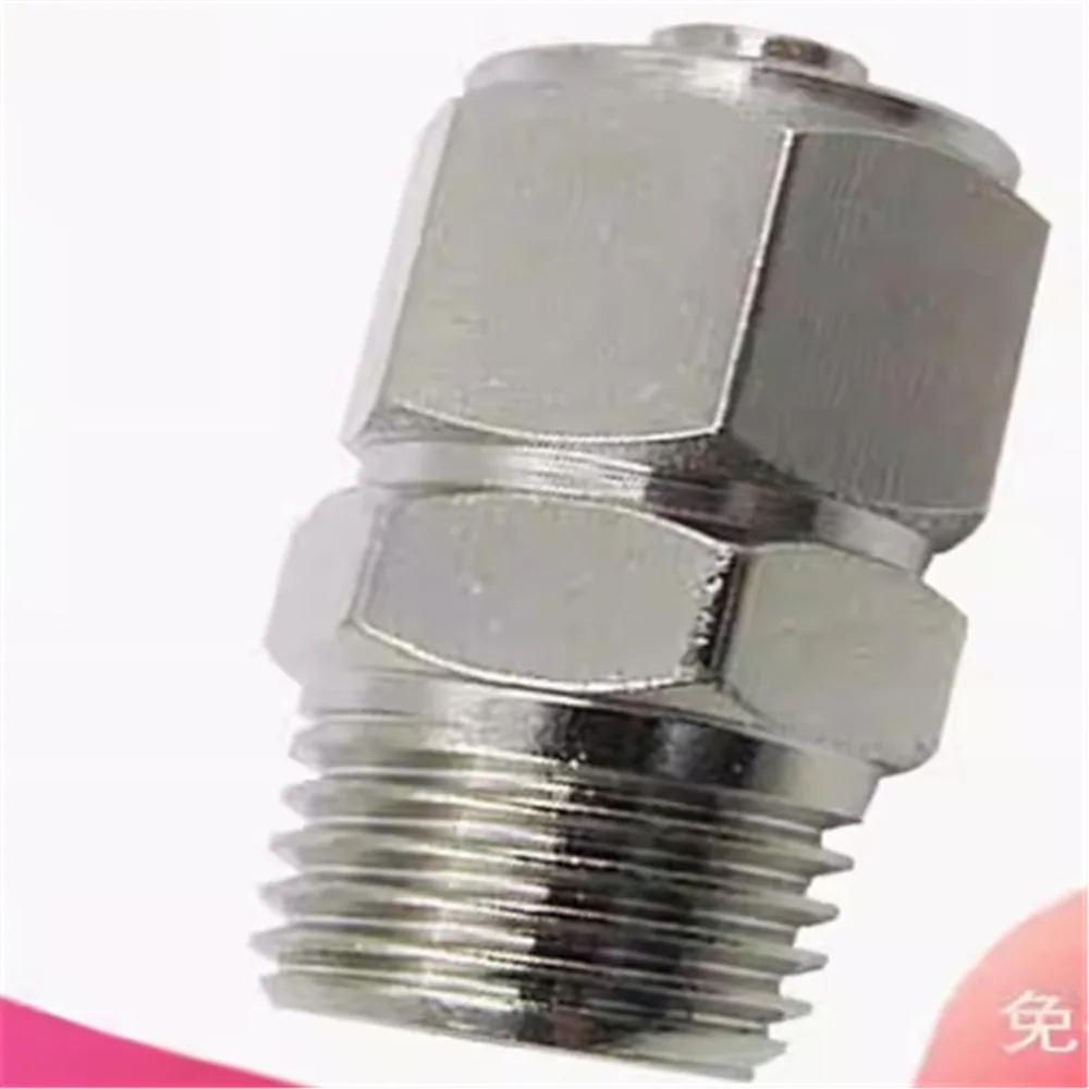 All copper straight external thread pneumatic quick tightening joint TKN-PC4/6/8/10/12/- M5/01/02/03/04G TKN-PC4-01G