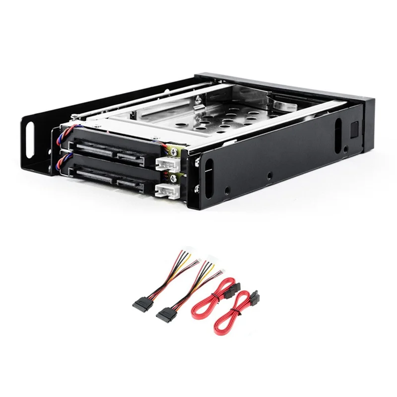 2.5 Inch Ssd Hdd Behuizing Lade 2-Bay Disk Drive Sata Floppy Drive Behuizing Harde Schijf Behuizing Extractiebox