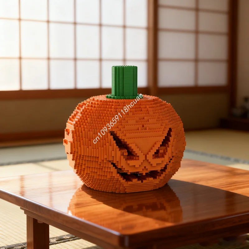

10969pcs MOC Pumpkin Seasonal Halloweened Model Building blocks Construction toys Assemble creative Brick Christmas gift Kids